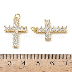 Pendentifs en laiton zircon cubique transparent&nbsp;KK-L257-13G