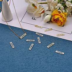 12 Stück 4 Stil Messing-Mondphasen-Bar-Glieder und Anhänger&nbsp;KK-SZ0005-45