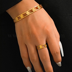 Armreif- und Ringsets aus Edelstahl 304&nbsp;SJEW-Z003-01G