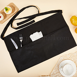 Kellnerschürzen aus Polyester mit 3 Tasche&nbsp;AJEW-WH20064-38