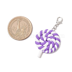 Pendentifs sucettes en argile polymère faits à la main&nbsp;HJEW-JM03387