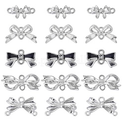 30 pz 5 stili lega cristallo strass bowknot connettori ciondoli&nbsp;FIND-TA0010-98