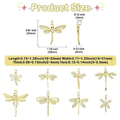 9 Stück 9 Stile aus Messing mit Zirkonia-Anhängern&nbsp;KK-CJ0003-33