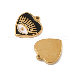 Pendentifs en acier inoxydable 304 émaillés&nbsp;STAS-P380-02G