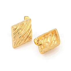 Rhombus 304 Edelstahl Ohrstecker&nbsp;EJEW-L290-008G