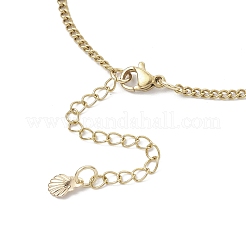 Tobilleras de cadena de eslabones de acero inoxidable 304&nbsp;AJEW-AN00703