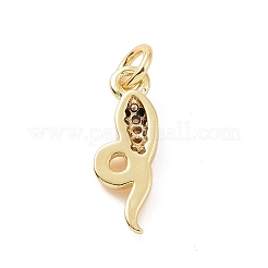 Ottone micro spianare pendenti zirconi&nbsp;KK-C012-45G