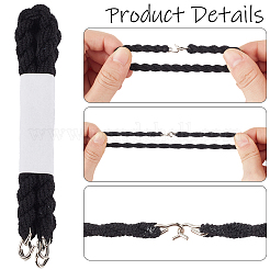 6 paire de bandes élastiques en polyester pour bottes&nbsp;DIY-CY0002-79A