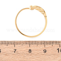 Offene Manschettenringe aus Edelstahl 304&nbsp;LS-RJEW-D337-01D-G