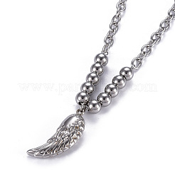 Colliers pendentifs en acier inoxydable 304 anti-ternissement&nbsp;NJEW-O113-04P