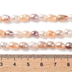 Fili di perle di perle d'acqua dolce coltivate naturali&nbsp;PA-CBABE82-01A