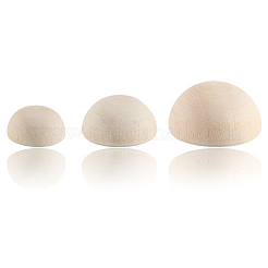 200 Stück unbehandelte Naturholzcabochons&nbsp;WOOD-SP0001-56