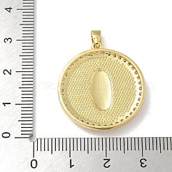 Pendenti in zirconi cubici trasparenti in micro pavè di ottone&nbsp;LS-KK-U046-08G