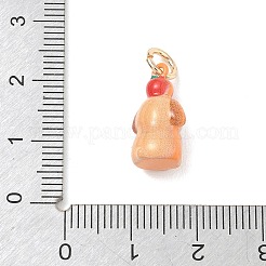 Pendentifs d'émail en laiton &nbsp;KK-CBAE20A-01G-G