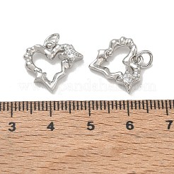 Pendentifs en laiton zircon cubique transparent&nbsp;KK-CBAD9DF-12P-B