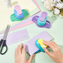 3 Stück Mini-Bastelstanzer aus Kunststoff in 3 Ausführungen für Scrapbooking und Papierbasteln&nbsp;DIY-GO0001-95