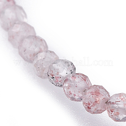 Fraise naturelle colliers de perles de quartz&nbsp;NJEW-JN02492-06