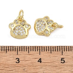 Messing micro pave klare zirkonia anhänger&nbsp;KK-B177-09G