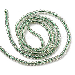 Chapelets de perles en verre électroplaqué&nbsp;EGLA-K014-A-FR06