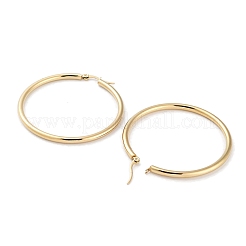 Ring 304 Edelstahl Creolen für Frauen Männer&nbsp;EJEW-B049-01G-G