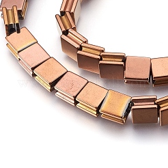 Electroplate non magnetici ematite sintetico fili di perline&nbsp;G-I208-13-H