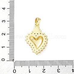 Pendentifs en laiton zircon cubique transparent&nbsp;KK-S510-31G-05