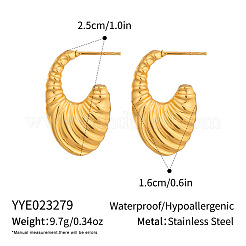 Geometrische Ohrstecker aus 304 Edelstahl für Damen&nbsp;YH9196