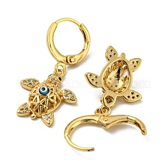 Orecchini pendenti a monachella in vero ottone placcato oro 18k&nbsp;EJEW-A033-26G
