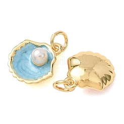 Ciondoli smaltato in ottone&nbsp;KK-CBA0009-17G