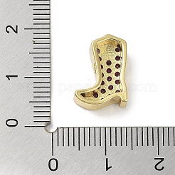 Gestell aus Messing mit Mikropflaster und violetten Zirkonia-Perlen&nbsp;KK-R163-11G