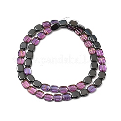 Brins de perles de verre de galvanoplastie transparentes&nbsp;EGLA-P049-02A-HP02