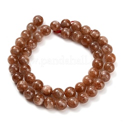 Natürliche sunstone Perlen Stränge&nbsp;G-L631-A04-8mm