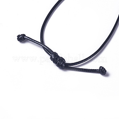 Collane con pendente di perline sintetiche turchesi&nbsp;NJEW-G324-B01