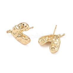 Accessoires de clous d'oreilles en laiton&nbsp;KK-CBABAE6-02LG