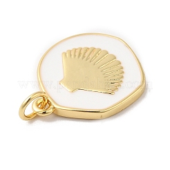 Pendentifs en laiton émaillé de placage de crémaillère&nbsp;LS-KK-R144-01G-03