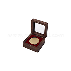 Scatole magnetiche per riporre medaglie in legno&nbsp;CON-WH0088-94A-01