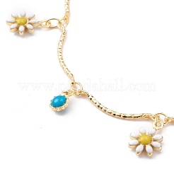 Latón pulseras de charm de esmalte&nbsp;BJEW-JB05957