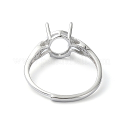 Verstellbare 925 Fingerring-Komponenten aus Sterlingsilber&nbsp;STER-K179-03P