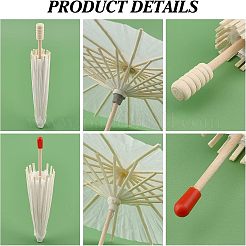 14 Stück 3 Stile DIY Blanko-Papier-Regenschirm&nbsp;DIY-CA0003-55