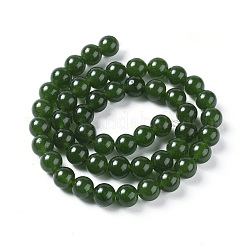 Hilos de abalorios de jade blanco natural&nbsp;G-G796-04D-01
