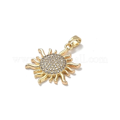 Pendentifs en laiton zircon cubique transparent&nbsp;KK-B138-01G-01