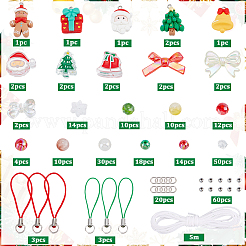 Kits de fabrication de sangles de téléphone portable à faire soi-même sur le thème de Noël&nbsp;DIY-SC0033-27