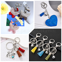 DIY-Sets zur Herstellung von Schlüsselanhängern aus Kunstwildleder&nbsp;DIY-SP0002-43P