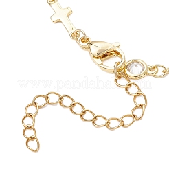 Klare Zirkonia-Armbänder mit flachen&nbsp;BJEW-JB12007