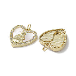 Colgante micropavé cubic zirconia de latón&nbsp;KK-G485-19D-G