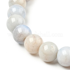 Bracciale elasticizzato con perline rotonde in vetro&nbsp;BJEW-TA00378-02