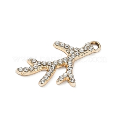 Legierung rhinestone-anhänger&nbsp;PALLOY-P313-01B-G