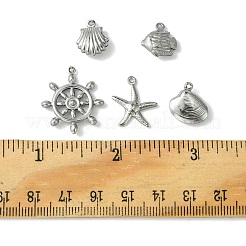 60 Stück 5 Stile Edelstahlanhänger&nbsp;STAS-FS0001-46