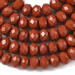 Natürliche rote Jaspis Perle Stränge&nbsp;G-D344-A09