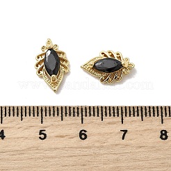 Cabochon in vetro e ottone con occhio di cavallo&nbsp;KK-A275-15G